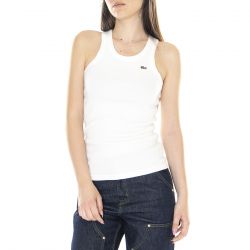 Lacoste-W' T-Shirt 70V White - Canotta Donna Bianca