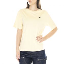 Lacoste-W' T-Shirt XB8 Yellow - Maglietta Girocollo Donna Gialla