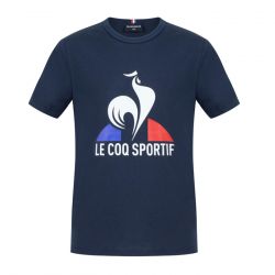 Le Coq Sportif-ESS Tee SS N°1 Enfant Dress Blues - Maglietta Girocollo Bambini Blu