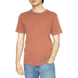 Lee-101 Core Tee Redwood - Maglietta Girocollo Uomo Rossa