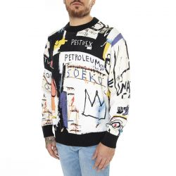 Lee-JMB Printed Sweatshirt Black No Color - Maglione Girocollo Uomo Multicolore