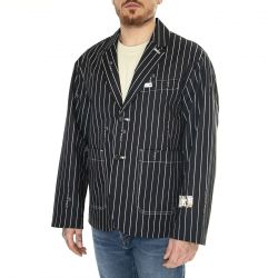 Lee-JMB Striped Blazer Black / Black - Giacca Uomo Nera