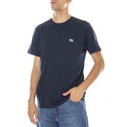 Lee-Patch Logo - Maglietta Girocollo Uomo Blu