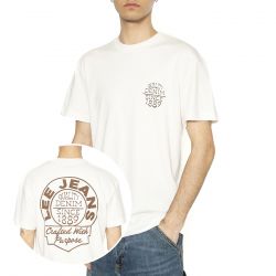 Lee-Relaxed Tee Ecru - Maglietta Girocollo Uomo Bianca