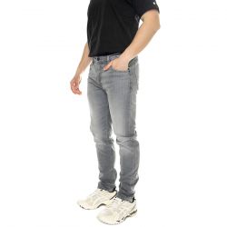 Lee-Rider Worn In Mid Grey - Pantaloni Denim Jeans Uomo Grigi