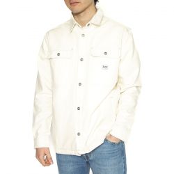 Lee-Workwear Overshirt Ecru - Camicia Uomo Bianca