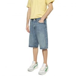 Levis-478 Baggy Short My Frequency - Bermuda Denim Jeans Uomo Blu