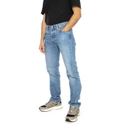 Levis-501 Levi's Original Chemicals - Pantaloni Denim Jeans Uomo Blu