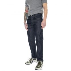 Levis-501 Levi's Original Rigid Stf Dark Indigo Flat Finish - Pantaloni Denim Jeans Uomo Blu