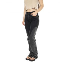 Levis-501 Original Chaps Off To The Ranch Black - Pantaloni Denim Jeans Donna Neri