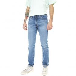 Levis-511 Slim Tabor Gentle - Pantaloni Denim Jeans Uomo Blu / Light Indigo / Flat Finish-04511-5113