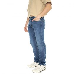 Levis-511 Slim TBD41 Denim Dark Indigo Worn In - Pantaloni Denim Jeans Uomo Blu