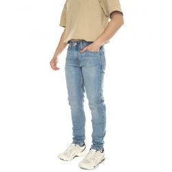 Levis-512 Slim Taper Worn To Ride Adv Med Indigo Worn In - Pantaloni Denim Jeans Uomo Blu