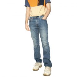Levis-527 Slim Boot Cut My Indigo Story - Pantaloni Denim Jeans Uomo Blu