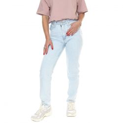 Levis-80s Mom Jean Don't Be Frayed Med Indigo Flat Finish - Pantaloni Denim Jeans Donna Blu