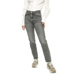 Levis-80s Mom Jean What Once Was Grey - Pantaloni Denim Jeans Donna Grigia