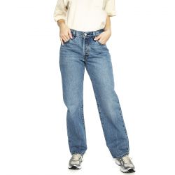 Levis-90's 501 Drew Me Light Indigo Worn In - Pantaloni Denim Jeans Donna Blu-A1959-0005