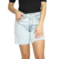 Levis-'94 Baggy Short Mister Twister Cut Hem - Bermuda Denim Jeans Donna Blu
