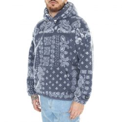 Levis-Cozy Up Hoodie Francisco Bandana Vintage Blue - Felpa con Cappuccio Uomo Blu