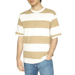 Levis-Half Sleeve Piquet Tee Rugby Stripe Chino - Maglietta Girocollo Uomo Multicolore
