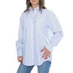 Levis-Lola Shirt Bearberry Stripe Blue Yonder Blue - Camicia Donna Blu / Multicolore