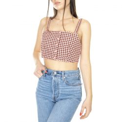 Levis-W' Nadia Crop Top Houndstooth Geo Cherry MA Multicolored