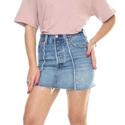 Levis-Rafted Icon Skirt Novel Notion Skirt Med Indigo Worn In - Gonna Denim Jeans Blu