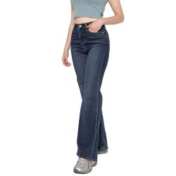 Levis-Ribcage Bells Sonoma Train - Pantaloni Denim Jeans Donna Blu