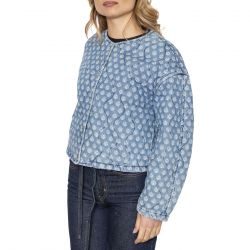 Levis-Rumer Quilted Liner Shirt Faye Geo Denim - Giacca Donna Blu