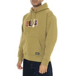 Levis-Skate Hooded Sweatshirt Green Moss - Felpa con Cappuccio Uomo Verde