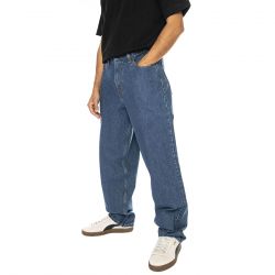 Levis-Skate Super Baggy Seeing Single Med Indigo Flat Finish - Pantaloni Denim Jeans Uomo Blu