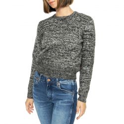 Levis-Snowflake Pullover Marled Yarn Caviar & Neutral - Maglione Donna Grigio