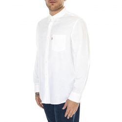 Levis-Sunset 1 Pocket Standard Bright White PL Neutral - Camicia Uomo Bianca