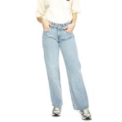Levis-Superflow Not In The Mood Sone Light Indigo Flat Finish - Pantaloni Denim Jeans Donna Blu