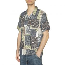 Levis-The Sunset Camp Shirt Tamrin Patchwork V - Camicia Maniche Corte Uomo Multicolore