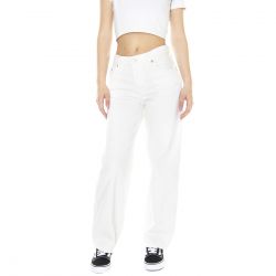 Levis-W' Wellthreated Baggy Dad Pale Bloom Neutral - Pantaloni Donna Bianchi