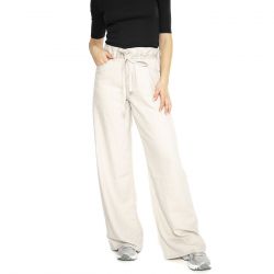 Levis-XL Straight Crystal Gray Linen - Pantaloni Donna Beige