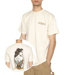 LOSER-Desire Stock Tee Cream - Maglietta Girocollo Uomo Beige