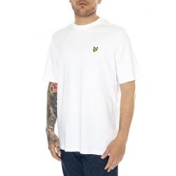 Lyle & Scott-Oversized T-Shirt White - Maglietta Girocollo Uomo Bianca
