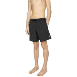 Lyle & Scott-Plain Swim Short Jet Black - Costume da Bagno Uomo Nero
