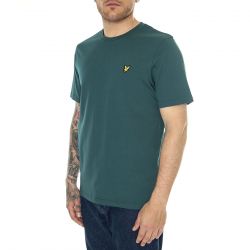 Lyle & Scott-Plain T-Shirt Malachite Green - Maglietta Girocollo Uomo Verde