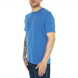 Lyle & Scott-Plain T-Shirt Spring Blue - Maglietta Girocollo Uomo Blu