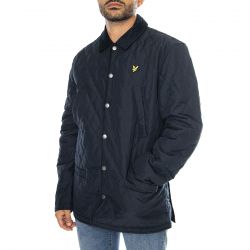 Lyle & Scott-Quilted Jacket Dark Navy - Giacca Uomo Blu