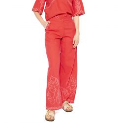 MD'M-2.73.053.02 Trousers Red - Pantaloni Donna Rossi