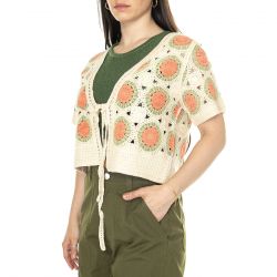 MD'M-Knitted Cardigan - Cardigan Donna Multicolore