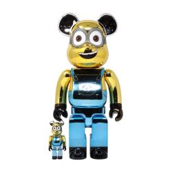 MEDICOM TOY-BE@RBRICK Dave Chrome Ver. 100% & 400% - Toy Medicom Multicolore