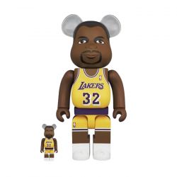 MEDICOM TOY-BE@RBRICK Magic Johnson (Los Angeles Lakers) 100% & 400% - Toy Medicom Multicolore