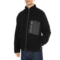 Minimum-Calso 9796 Black - Felpa con Zip Uomo Nera