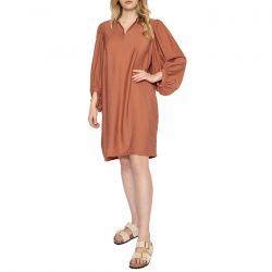 Minimum-Structuria 9853 Brown Dress - Abito Donna Marrone
