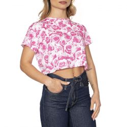 Motel Rocks-Box Crop Top Mono Rose - Top Donna Rosa-MRCBOX TP13BPX-PINK